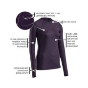 CEP - bluza cu maneca lunga - reflective shirt long sleeve - purple