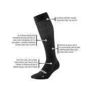 CEP - sosete compresie inalte - flight socks tall W - black