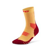 CEP - sosete compresie peste glezna - run socks mid cut 5.0 - marigold | burgundy