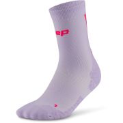 CEP - sosete compresie medii - run ultralight socks mid cut 4.0 W - lilac | pink