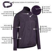 CEP - jacheta - reflective windbreaker W - purple