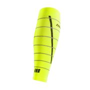 CEP - jambiere compresie - reflective calf sleeves - neon yellow