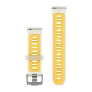 Garmin - curea silicon - Quick Release 20 - Translucent bone I Mango cu hardware argintiu