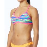 TYR - bustiera - Bonzai Crosscut Tieback Top W - blue multi
