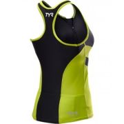 TYR - maiou triatlon - Tri Tank Comp W - negru lime