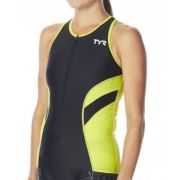 TYR - maiou triatlon - Tri Tank Comp W - negru lime