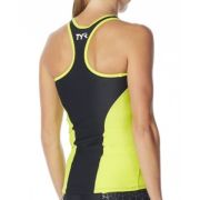 TYR - maiou triatlon - Tri Tank Comp W - negru lime
