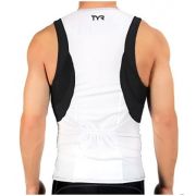 TYR - bluza triatlon fara maneci - Men's Competitor Singlet - alb negru