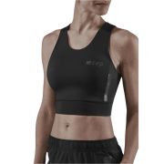 CEP - bustiera tehnica - training shirt crop top W - negru