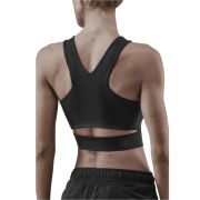 CEP - bustiera tehnica - training shirt crop top W - negru