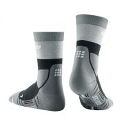 CEP - sosete compresie medii - hiking light merino mid-cut socks - stonegrey | grey