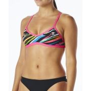 TYR -  bustiera - Top Ravana Crosscut Tieback - black multi