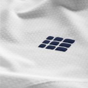 CEP - tricou tehnic - the run shirt round neck short sleeve v5 - white | geometrics