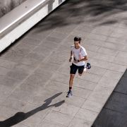 CEP - tricou tehnic - the run shirt round neck short sleeve v5 - white | geometrics