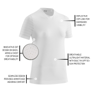 CEP - tricou tehnic - run ultralight shirt short sleeve W - alb