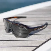 Ochelari de soare electro fotocromatici React Swiss OPTRAY AMBER - lentila gri si rama Amber