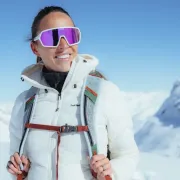 Ochelari de soare electro fotocromatici React Swiss REV NOVA - lentila mov si rama alba - masura M