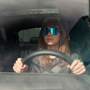 Ochelari de soare electro fotocromatici React Swiss OPTRAY SKY - lentila albastra si rama neagra