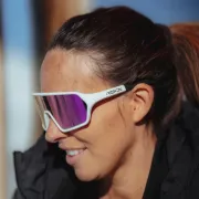 Ochelari de soare electro fotocromatici React Swiss REV NOVA - lentila mov si rama alba - masura S