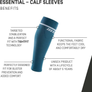 CEP - jambiere compresie gamba - Essential Calf Sleeves - alb