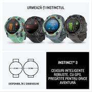 Garmin Instinct 3 AMOLED 45mm - Smartwatch Robust GPS - ediția limitată albastră