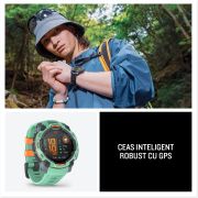 Garmin Instinct 3 AMOLED 45mm - Smartwatch Robust GPS - ediția limitată albastră