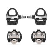 Garmin Rally RS/XC210 | Contor de putere (powermeter dual MTB + sosea) pentru ciclism cu placute Shimano SPD-SL si pedale de schimb pentru MTB cu placute Shimano SPD