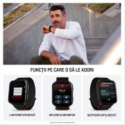 Garmin - Venu X1 - smartwatch cu GPS și AMOLED - Negru cu spate din titan argintiu și curea din nailon ComfortFit neagră