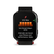 Garmin - Venu X1 - smartwatch cu GPS și AMOLED - Negru cu spate din titan argintiu și curea din nailon ComfortFit neagră