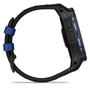 Garmin INSTINCT 3 - 50 mm AMOLED - Whitestone cu curea neagră / albastru intens - smartwatch robust cu GPS