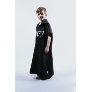 Z3R0D - prosop copii tip poncho - TRANSITION TOWEL KID - black