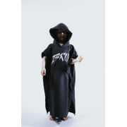 Z3R0D - prosop copii tip poncho - TRANSITION TOWEL KID - black