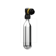 Lezyne - mini pompa CO2 - Pump Twin Speed Drive CNC cu cartus 25g - argintiu