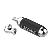 Lezyne - mini pompa CO2 - Pump Twin Speed Drive CNC cu cartus 25g - argintiu