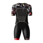 Z3R0D - costum triatlon cu maneca scurta - TTSUIT START HOMME - psycho champagne