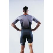 Z3R0D - costum barbati triatlon maneca scurta - TTSUIT Racer - cinder grey