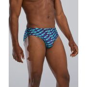 Slip înot TYR Dragonflyte - verde/bleumarin | rezistent clor