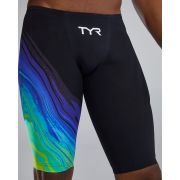 Jammer înot bărbați TYR VENZO Volconyx - lime/bleumarin | compresie