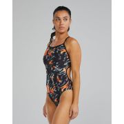Costum înot întreg femei TYR Durafast Elite Trinityfit - portocaliu/bleu/negru | rezistent clor