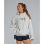 Hanorac unisex TYR Ultrasoft Big Logo Tech Hoodie - gri Ash Heather | confortabil