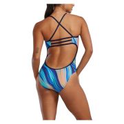 Costum înot întreg femei TYR Riptidal Trinityfit - albastru | rezistent clor
