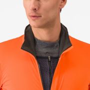 Jachetă ciclism Castelli Alpha 150 - portocaliu/gri | izolație extremă -2°C