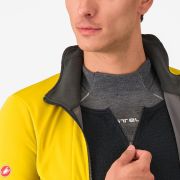 Jachetă ciclism Castelli Alpha 150 - Mango Mojito/negru | izolație extremă -2°C