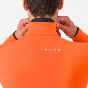 Jachetă ciclism Castelli Alpha 150 - portocaliu/gri | izolație extremă -2°C