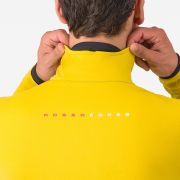 Jachetă ciclism Castelli Alpha 150 - Mango Mojito/negru | izolație extremă -2°C
