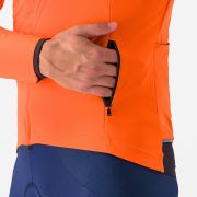 Jachetă ciclism Castelli Alpha 150 - portocaliu/gri | izolație extremă -2°C