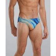 Slip înot bărbați TYR Riptidal - turcoaz/portocaliu | rezistent clor