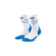 Sosete compresie medii alergare CEP Core Run Edition Claws - alb/albastru
