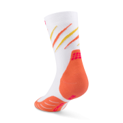 Sosete compresie medii alergare CEP Core Run Edition Claws - alb/coral