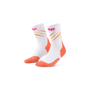 Sosete compresie medii alergare CEP Core Run Edition Claws - alb/coral